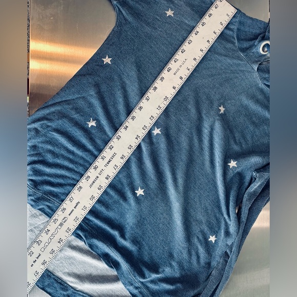 Tribal Star Knit Hooded Pullover Star Print Navy SZ SMALL NEW - Picture 9 of 12